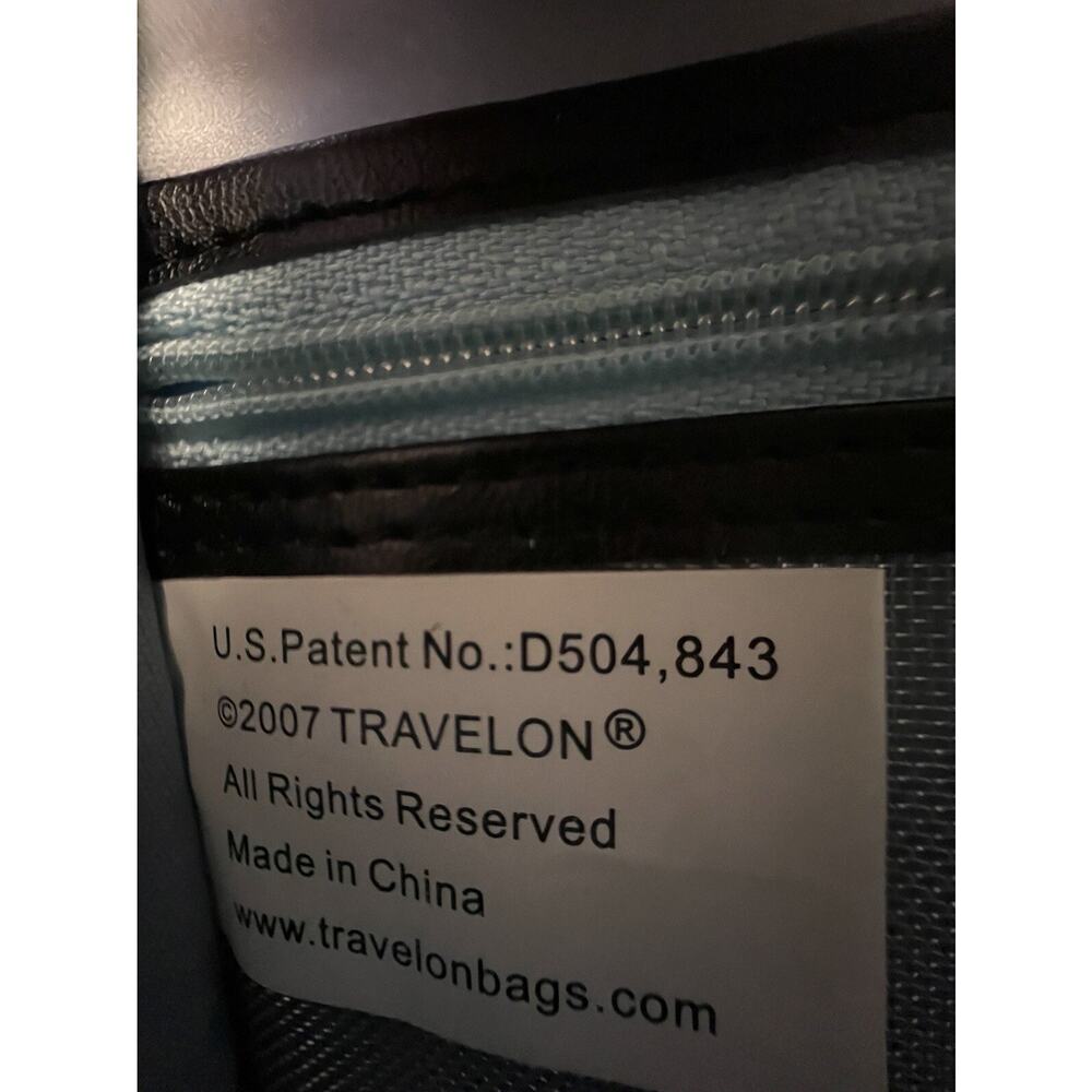 Travelon Leather Crossbody Purse Black Credit Card Belt Loop Boarding Pass Slot - Picture 16 of 16